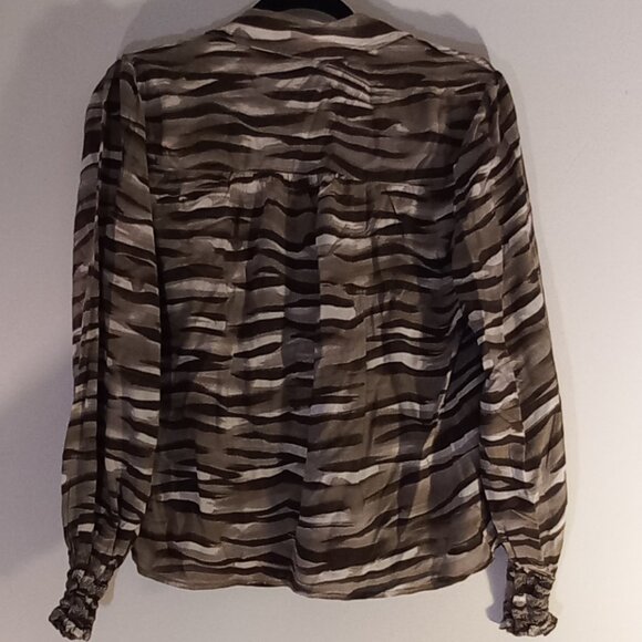 CLOTH & STONE tiger striped blouse - Picture 7 of 9